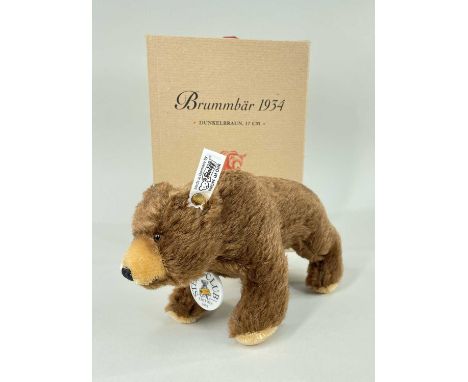 STEIFF CLUB EDITION 'GROWLING BEAR 1934', c. 2001/2, with COA no. 2463, original box, 17cm h