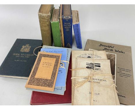 GROUP OF WELSH TOPOGRAPHICAL / TOPOGRAPHICAL HISTORY BOOKS including E L Chappell 'History of the Port of Cardiff', 'Cliffe's