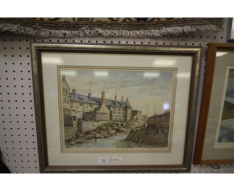 Signed Print Cheshams hospital and school - A Trowskie