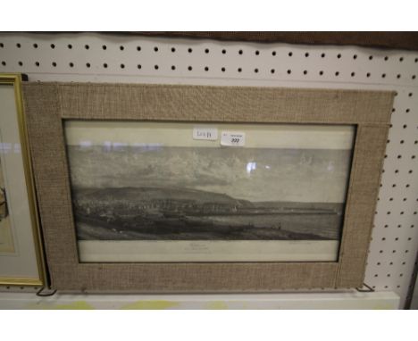 Ackerman 1834 Print, Whitehaven from Branslay Hill