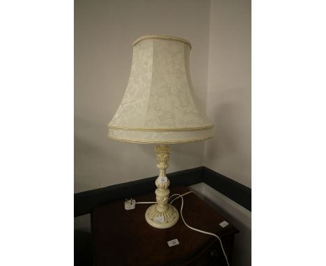 White lamp and shade