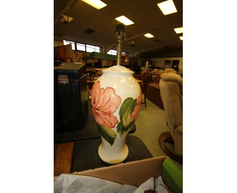 Moorcroft, Hibiscus pattern large table lamp
