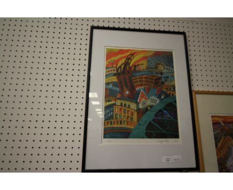 George Reay limited edition print 1/200, city