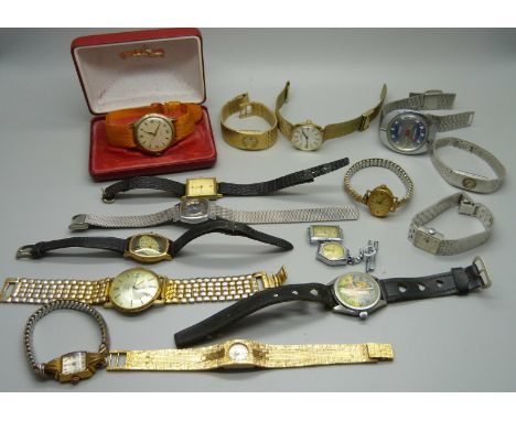 Mechanical wristwatches including Bulova, Rotary automatic, some a/f 