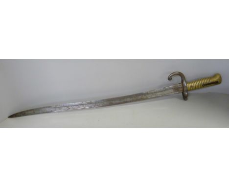 A French bayonet, no scabbard 