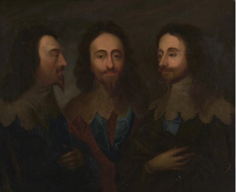 After Sir Anthony Van Dyck - Triple Portrait of King Charles I, oil on canvas, 80 x 98cm  Provenance: Berwick House, Shropshi