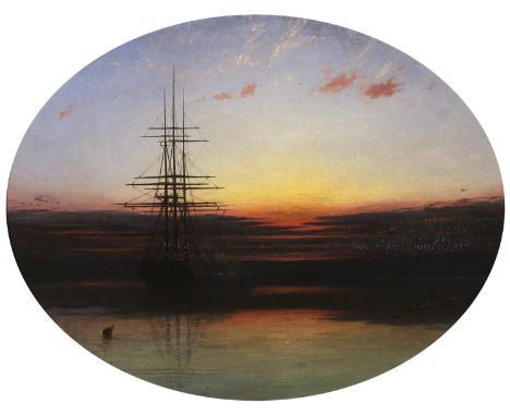James Francis Danby (1816-1875) after Francis Danby, ARA - The Evening Gun - A Calm on the Shore of England, inscribed on a l