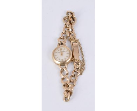 Jaeger LeCoultre,   Lady's 9 carat gold bracelet watch, circa 1959   Movement: Manual wind, back wind and set   Case: 9 carat