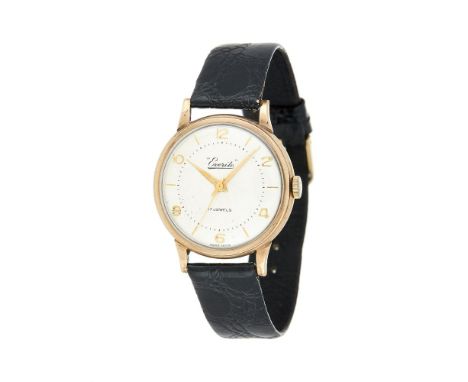 Everite, 9 carat gold wrist watch, no. 0027115, circa 1956   Movement: Cal. 645 ETA 2370, manual wind, 17 jewels   Case: 9 ca