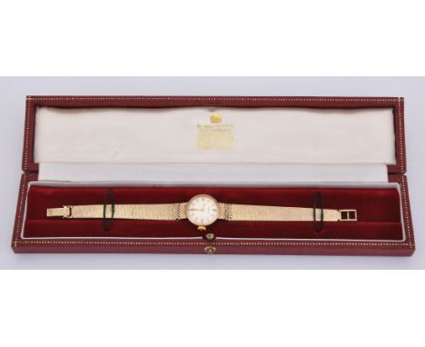 Eterna, Ref. 103.326,   Lady's 9 carat gold bracelet watch, circa 1965   Movement: Manual wind   Case: 9 carat gold case, sna