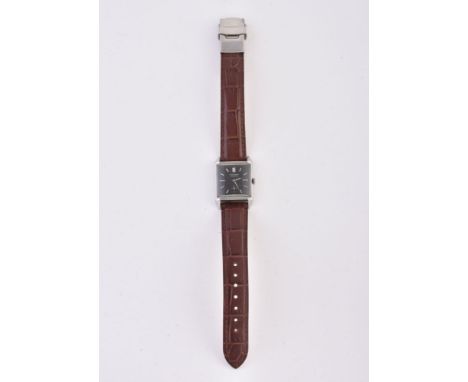 Ulysse Nardin,   Stainless steel wrist watch, no. 618812   Movement: Manual wind, 17 jewels   Case: Stainless steel case, sna