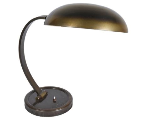 Christian Dell (German, 1893-1974):A retro brass desk lamp, with adjustable armH 50 cm approx   CONDITION REPORT:  Rewired in