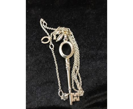 A key pendant and chain by Links of London