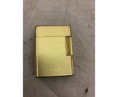 A gold-plated Dupont lighter