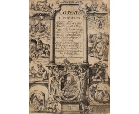 Coryate (Thomas) Coryats Crudities, first edition, additional engraved title, woodcut plate of badge of Prince of Wales, 5 en