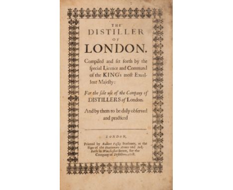 Distiller of London (The). Compiled and set forth... for the sole use of the Company of Distillers of London, title within ty