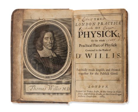 Willis (Thomas) The London Practice of Physick, first edition, engraved portrait frontispiece slightly chipped at fore-edge, 