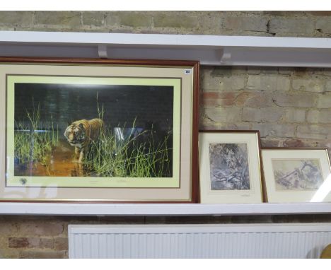 David Shepherd Limited Edition print no 1266 of 2000 Jungle Gentleman signed in pencil to the margin 68cm x 99cm - a signed p