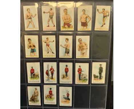 Cigarette card collection of mainly part sets and type cards, in a large album, some good higher value cards, with Cope Boxer
