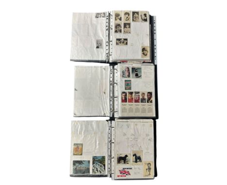 Trade card collection (some cigarette cards), interesting collection of type cards and part sets mounted on annotated sheets,