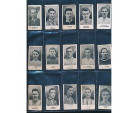Barratt &amp; Co, 1924-27 Famous Footballers, 30 cards with Tarrab, Sherbet and other variations: Brighton, Celtic, Crystal P