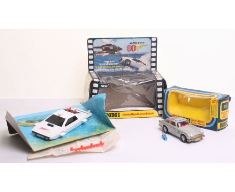 Corgi Toys 269 James Bond Lotus Esprit,from “The Spy Who Loved Me” in near mint condition, with three missiles only, instruct