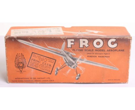 Scarce Frog Mark IV Interceptor Fighter With Belgium markings,black/gilt aluminium fuselage, with silver wings, registration 