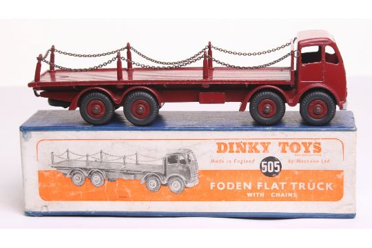 dinky foden flat truck with chains