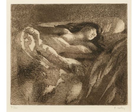 B. Kelly (Contemporary) 'Untitled figure', etching, numbered 7/40, signed in pencil lower right, 16cm x 18cmProvenance: Bears