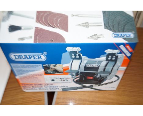 Draper mini bench grinder (As new)