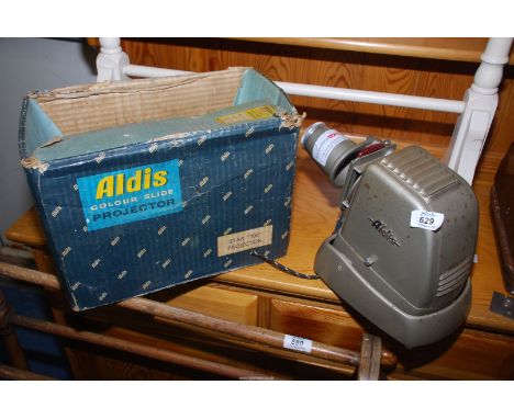 An Aldis slide projector.