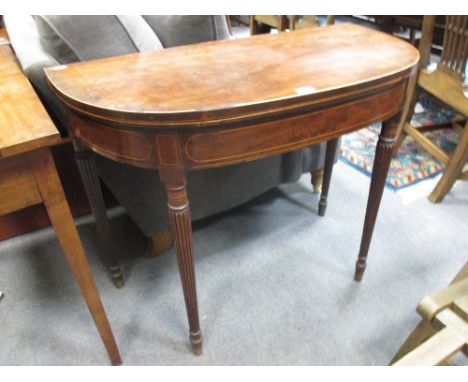 A Regency card table  