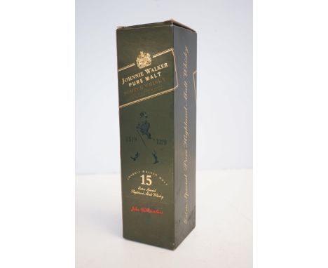 Johny Walker pure malt scotch whisky 15 years old highland malt whisky 70 cl - unopened 