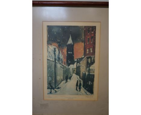 Harold Riley limited edition signed print 15/100 signed & dated 87 