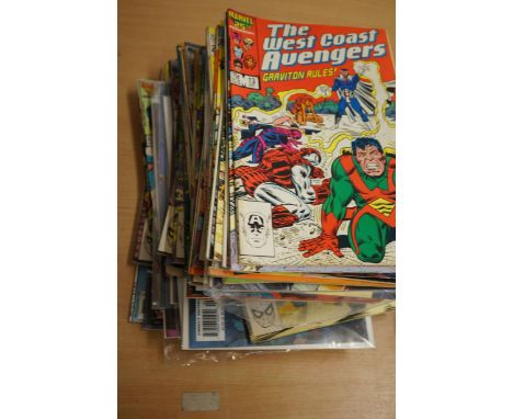 Large collection of Marvel comics majority from the 80's & 90's