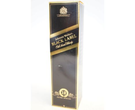 Johny Walker black label old scotch whisky age 12 years 70 cl - unopened 