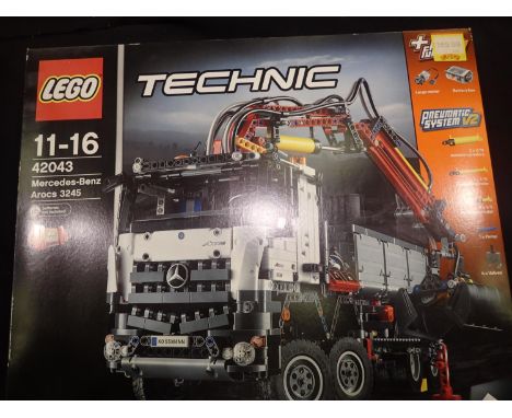 Lego Technic 42043 Mercedes Benz Arocs 3245, factory sealed. UK P&amp;P Group 3 (£30+VAT for the first lot and £8+VAT for sub