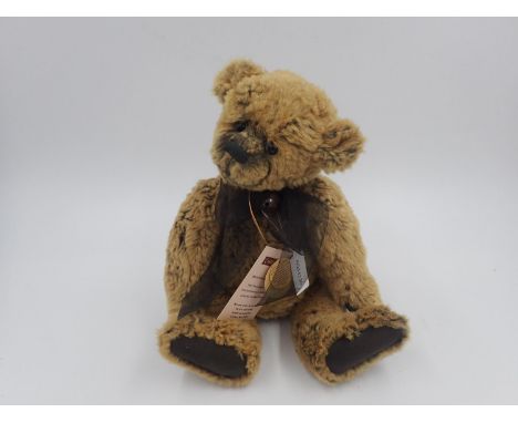 Charlie Bears, Anniversary Thomas, with tag attached, stitch down nose and jointed at limbs. Approx. 45cm (H). UK P&amp;P Gro