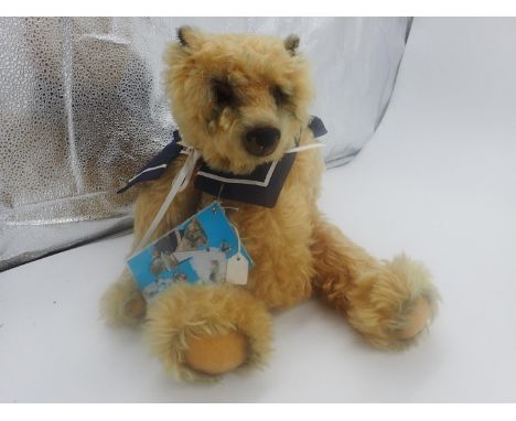 Futch Bears Old Tar, with tags, has damage to one eye, 40cm H. UK P&amp;P Group 2 (£20+VAT for the first lot and £4+VAT for s