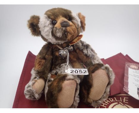 Charlie Bear, Dolce, with tag attached, stitch down nose and jointed at limbs. Approx. 45cm (H). UK P&amp;P Group 3 (£30+VAT 