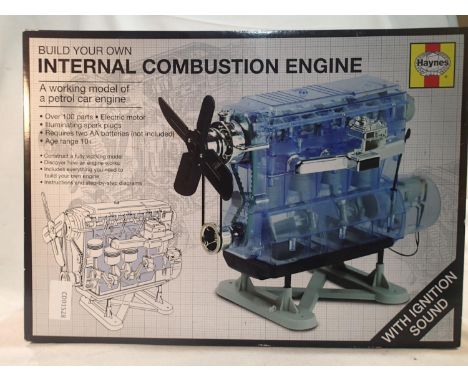 Haynes build a petrol car engine, with sounds, lights etc, appears complete/as new. UK P&amp;P Group 2 (£20+VAT for the first