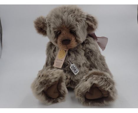 Charlie Bears, William IV, with tag attached, stitch down nose and jointed at limbs. Approx. 45cm (H). UK P&amp;P Group 3 (£3