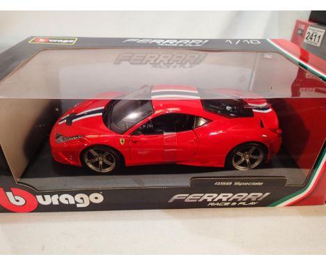 Burago 1/18 scale Ferrari 458 Special, near mint condition, boxed. UK P&amp;P Group 1 (£16+VAT for the first lot and £2+VAT f