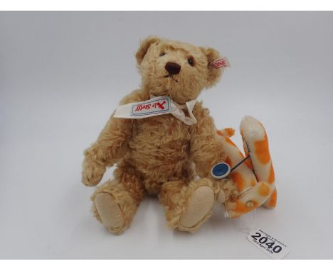 Steiff Bears, Pilot, with tag attached, button in ear with white label, stitch down nose and jointed at limbs. Approx. 30cm (