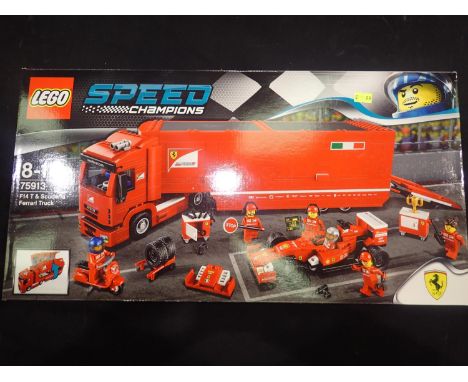 Lego Speed Champions F14 T and Scuderia Ferrari truck, factory sealed. UK P&amp;P Group 2 (£20+VAT for the first lot and £4+V