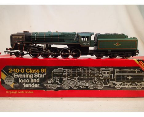 Hornby R065 Evening Star, Green, late crest, very good condition, box in fair condition. UK P&amp;P Group 1 (£16+VAT for the 