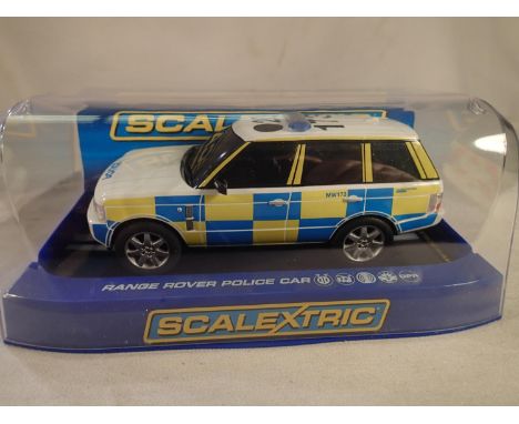 Scalextric Range Rover police car, excellent condition, boxed. UK P&amp;P Group 1 (£16+VAT for the first lot and £2+VAT for s