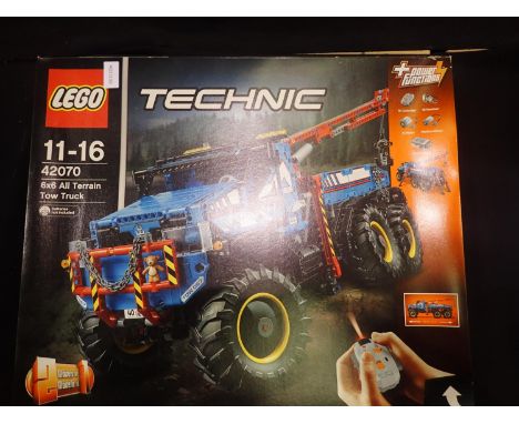 Lego Technic 42070, 6x6 All Terrain tow truck, factory sealed. UK P&amp;P Group 3 (£30+VAT for the first lot and £8+VAT for s