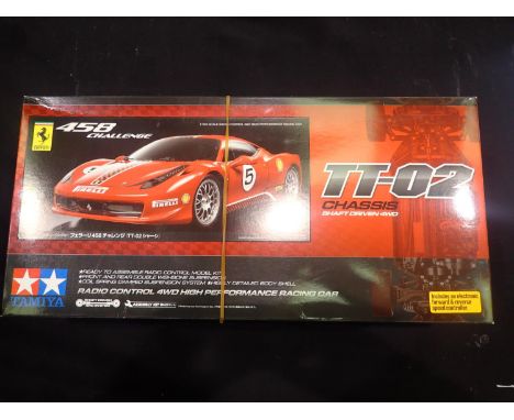 Tamiya Ferrari 458 Challenge #58560 4WD R/C car, near mint in box. UK P&amp;P Group 2 (£20+VAT for the first lot and £4+VAT f