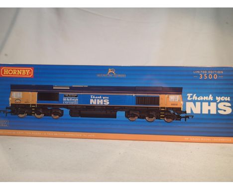 Hornby R30069, class 66 diesel, 66731, Capt Tom Moore, GBRF, near mint condition, storage wear to box, limited edition 3500. 